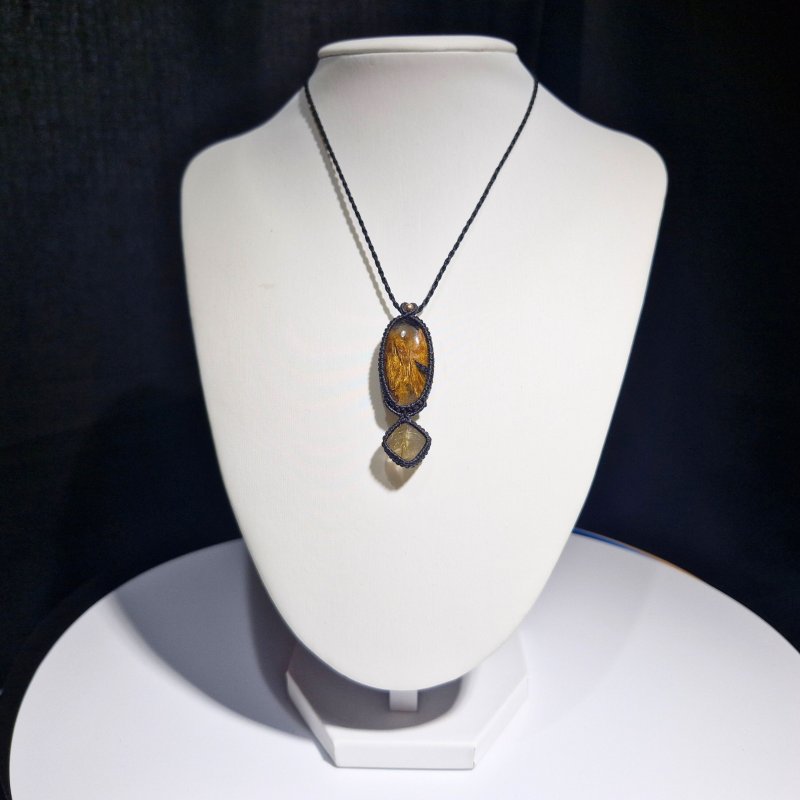 画像2: ☆05/08UP☆ゴールドルチル×ゴールドルチルクォーツ：最高品質の2点を豪華にふんだんに使いました：金運のエネルギーをあなたに：月光の導（げっこうのみちびき） (2)