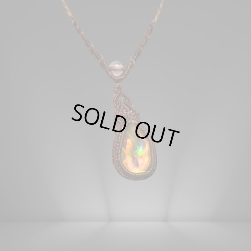 画像4: ☆05/08UP☆ファイアオパール：メキシコ産燃えるオパール：透明感遊色：虹彩のゆりかご（こうさいのゆりかご） (4)