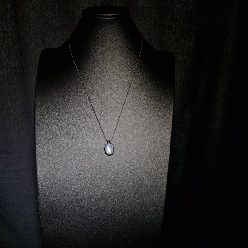 画像6: ☆07/09UP☆月の波動：先生作品：マイ黒マクラメ：ロイヤルレインボームーンストーン：月の暦シリーズ：月のかけらムーンストーン：   コズミックウェイブ (6)