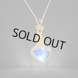 月のかけら タンザナイト マクラメ ネックレス タンザナイト[オーバル] マクラメ編みネックレス ツキノカケラ