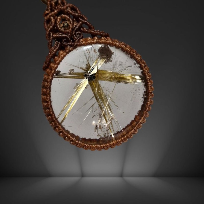 画像3: ☆07/09UP☆【超ハイクオリティ】：ゴールドルチルクォーツ：ハイクオリティ：先生作品：金の天然の柱が石の中に：宙の舞（そらのまい） (3)