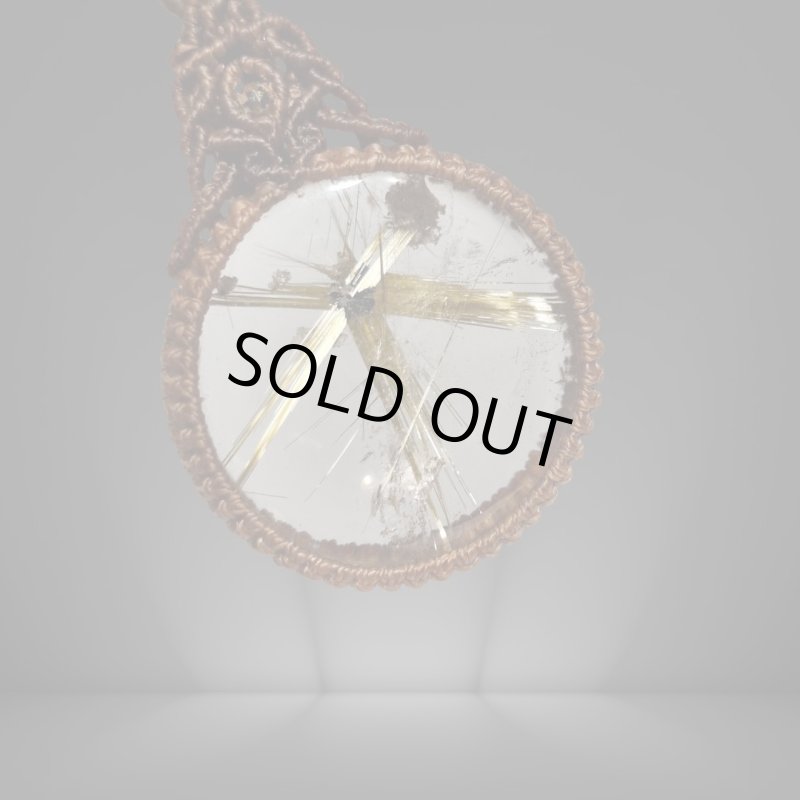 画像3: ☆07/09UP☆【超ハイクオリティ】：ゴールドルチルクォーツ：ハイクオリティ：先生作品：金の天然の柱が石の中に：宙の舞（そらのまい） (3)