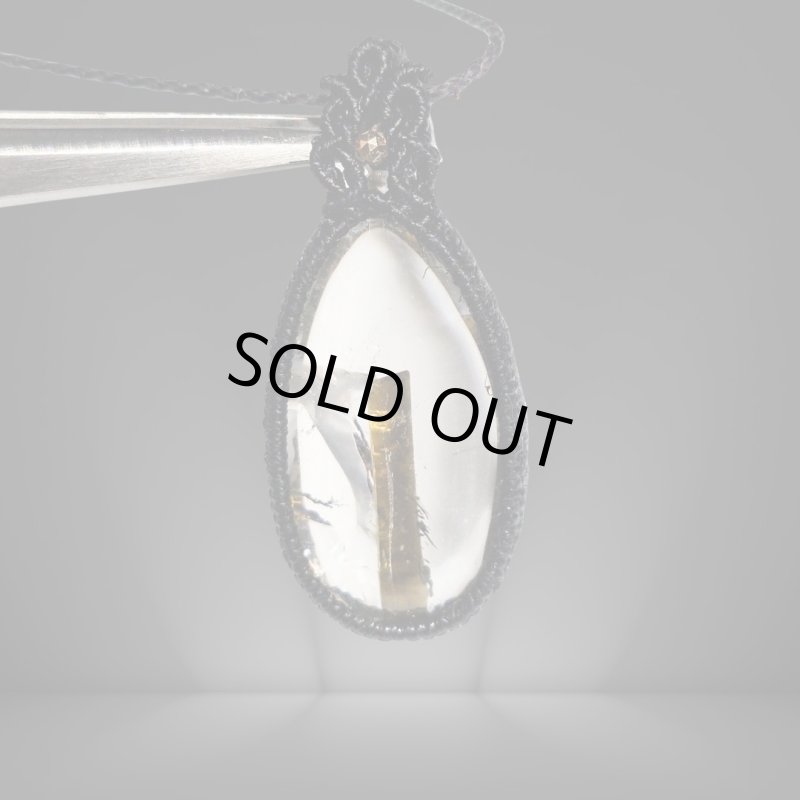 画像5: ☆07/09UP☆【超ハイクオリティ】：トルマリンインクォーツ：先生作品：緑色の美しいトルマリンが内包された水晶：Moonlit Clarity — 月明かりの浄化 (5)