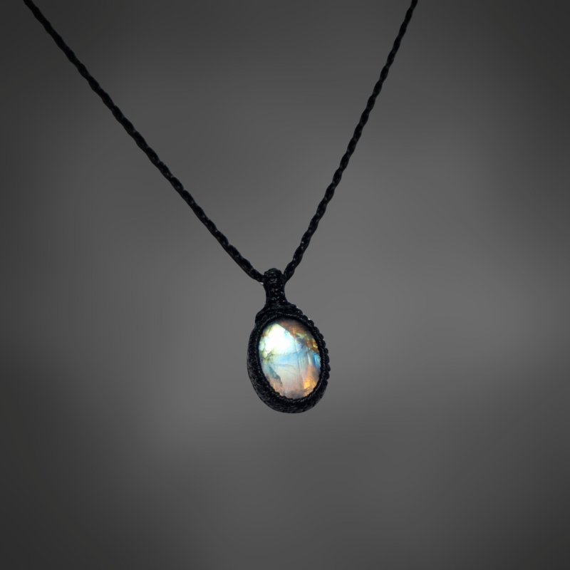 画像3: ☆09/06UP☆月の波動：スタンダードモデル：ロイヤルレインボームーンストーン：月の暦シリーズ：月のかけらムーンストーン： 「星月夜」 (3)