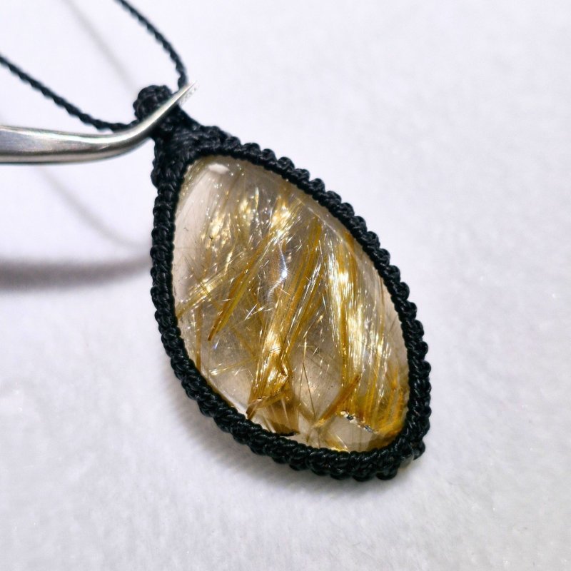 画像6: ☆09/06UP☆ブラジル産ゴールドルチルクォーツ！金の針金が水晶の中に：美しい金の結晶：風音 (6)