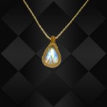 画像3: ☆09/06UP☆月の波動：スタンダードモデル：ロイヤルレインボームーンストーン：月の暦シリーズ：月のかけらムーンストーン： 「月の雫」 (3)