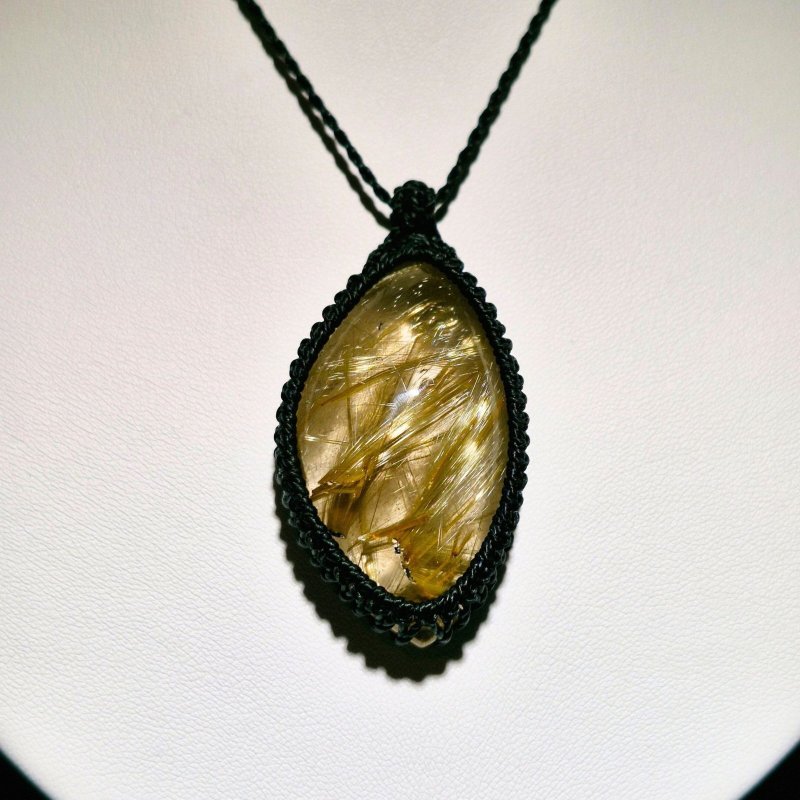 画像3: ☆09/06UP☆ブラジル産ゴールドルチルクォーツ！金の針金が水晶の中に：美しい金の結晶：風音 (3)