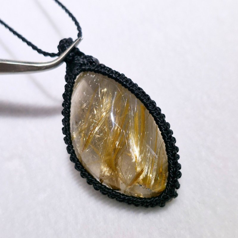 画像7: ☆09/06UP☆ブラジル産ゴールドルチルクォーツ！金の針金が水晶の中に：美しい金の結晶：風音 (7)