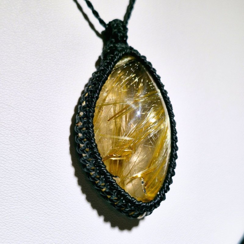 画像5: ☆09/06UP☆ブラジル産ゴールドルチルクォーツ！金の針金が水晶の中に：美しい金の結晶：風音 (5)