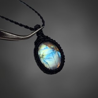 月のかけら タンザナイト マクラメ ネックレス タンザナイト - 月のかけら