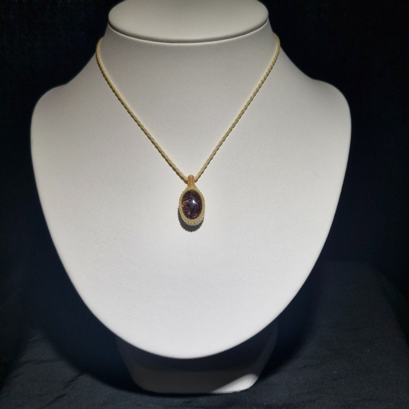 画像3: ☆09/06UP☆ブラジル産レッドルチルクォーツ！金の針金が水晶の中に：美しい赤金の結晶：灯影（ほかげ） (3)