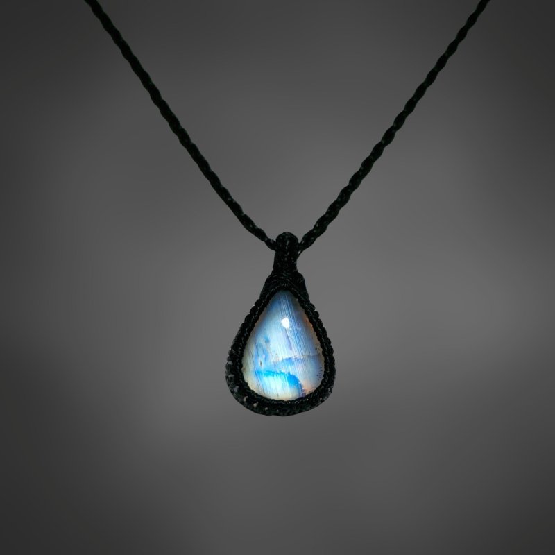 画像3: ☆09/06UP☆月の波動：スタンダードモデル：ロイヤルレインボームーンストーン：月の暦シリーズ：月のかけらムーンストーン： 「月華」 (3)