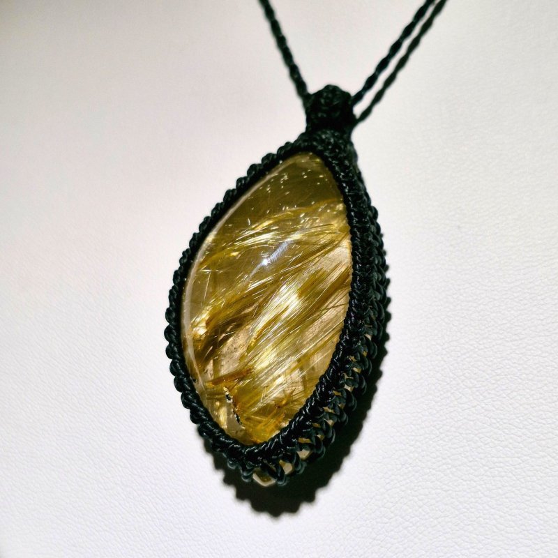 画像4: ☆09/06UP☆ブラジル産ゴールドルチルクォーツ！金の針金が水晶の中に：美しい金の結晶：風音 (4)