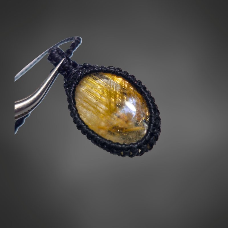 画像3: ☆09/06UP☆ブラジル産ゴールドルチルクォーツ！金の針金が水晶の中に：美しい金の結晶：星屑（ほしくず） (3)