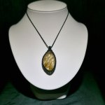 画像2: ☆09/06UP☆ブラジル産ゴールドルチルクォーツ！金の針金が水晶の中に：美しい金の結晶：風音 (2)