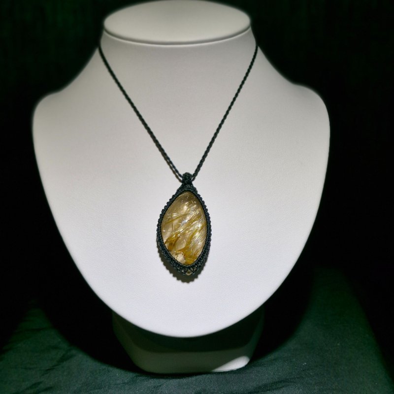 画像2: ☆09/06UP☆ブラジル産ゴールドルチルクォーツ！金の針金が水晶の中に：美しい金の結晶：風音 (2)