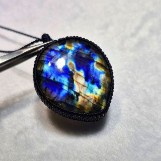 ⓵ラブラドライト　月　星 420946c9cc6271d29ad77c74c334c9