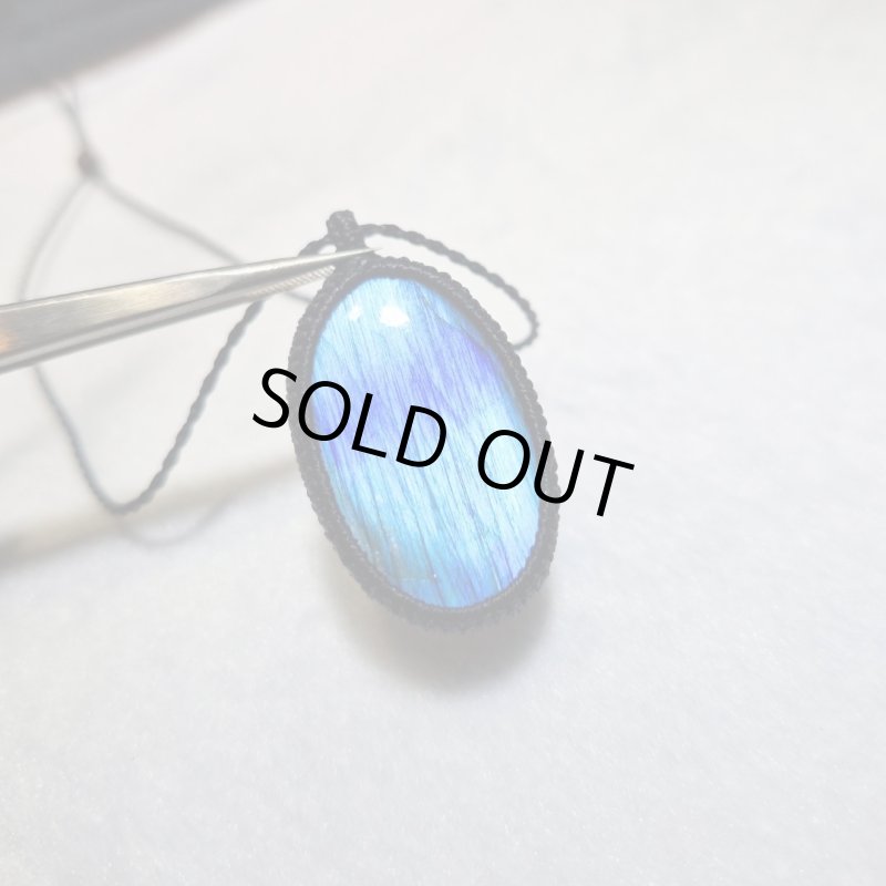 画像5: ☆10/03UP☆グラデーションラブラ！レインボー＆ディープブルーラブラドライトシリーズ：美しい古代の記憶の残るAAAハイクオリティ天然ラブラドライト：Stargate Key（スターゲイトの鍵） (5)