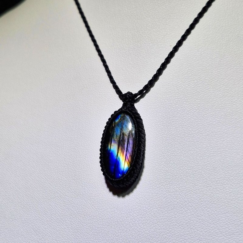 画像6: ☆10/03UP☆レインボー＆ディープブルーラブラドライトシリーズ：美しい古代の記憶の残るAAAハイクオリティ天然ラブラドライト： Sacred Geometry（神聖幾何学） (6)