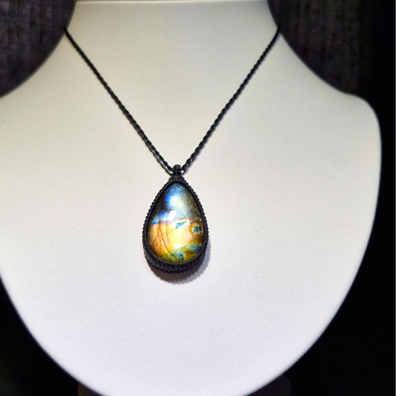 画像5: ☆10/03UP☆バイカラーナチュラルカラフル！レインボー＆ディープブルーラブラドライトシリーズ：美しい古代の記憶の残るAAAハイクオリティ天然ラブラドライト： Astral Engine（アストラル・エンジン (5)