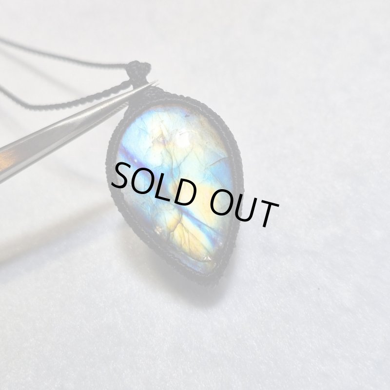 画像2: ☆10/03UP☆ナチュラルカラフル！レインボー＆ディープブルーラブラドライトシリーズ：美しい古代の記憶の残るAAAハイクオリティ天然ラブラドライト： Light Code（光のコード） (2)