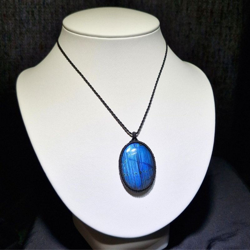 画像5: ☆10/03UP☆レインボー＆ディープブルーラブラドライトシリーズ：美しい古代の記憶の残るAAAハイクオリティ天然ラブラドライト： Ankh Light（アンクの光） (5)