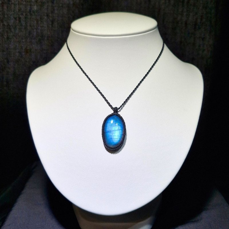 画像5: ☆10/03UP☆AAAAA完璧！レインボー＆ディープブルーラブラドライトシリーズ：美しい古代の記憶の残るAAAハイクオリティ天然ラブラドライト：Dimension Shift（次元のシフト） (5)