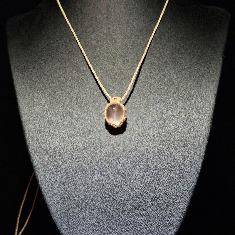 画像2: ☆10/04UP☆：15ctUP 　小サイズ　スターローズクォーツ：日本再研磨：最高峰のスターが出る水晶：ハイクオリティ：ピンクの石： Eternal Vision（永遠のビジョン） (2)