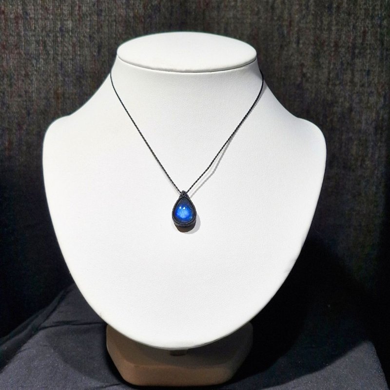 画像2: ☆11/05UP☆先生作品：ハクオリティラブラドライト：マイクロマクラメジュエリーシリーズ：満月の世界へ:神聖なる世界：月霞（つきがすみ） (2)