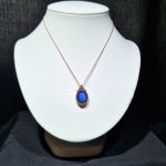 画像4: ☆11/05UP☆先生作品：ハクオリティラブラドライト：マイクロマクラメジュエリーシリーズ：満月の世界へ:神聖なる世界：蒼影（そうえい） (4)