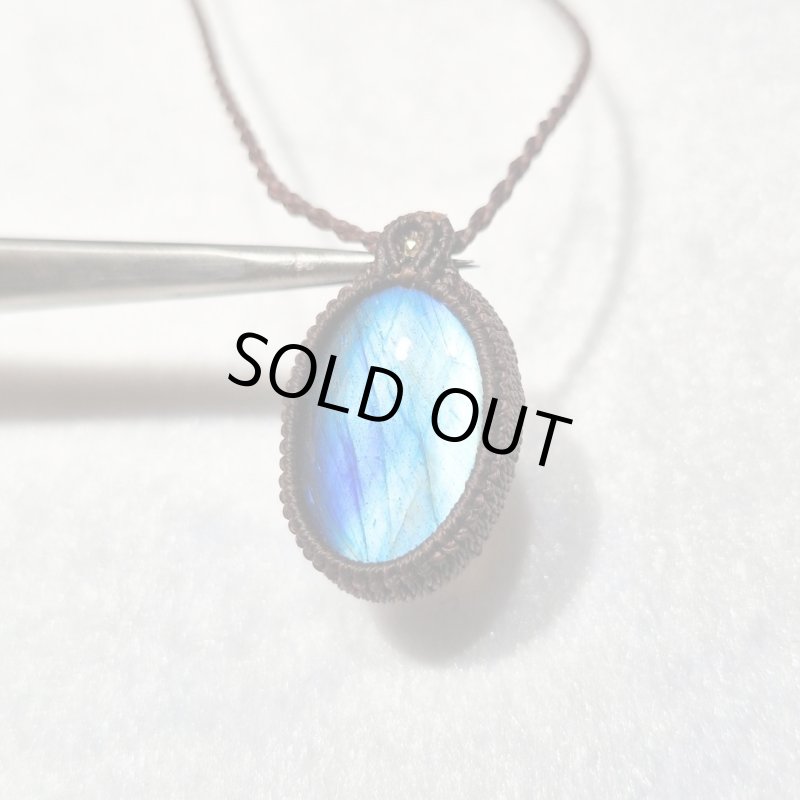 画像3: ☆11/05UP☆ナチュラルカラフル！レインボー＆ディープブルーラブラドライトシリーズ：美しい古代の記憶の残るハイクオリティ天然ラブラドライト：Ao no Mamori（蒼の護り） (3)