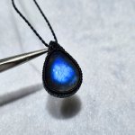 画像3: ☆11/05UP☆先生作品：ハクオリティラブラドライト：マイクロマクラメジュエリーシリーズ：満月の世界へ:神聖なる世界：月霞（つきがすみ） (3)