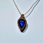 画像2: ☆11/05UP☆先生作品：ハクオリティラブラドライト：マイクロマクラメジュエリーシリーズ：満月の世界へ:神聖なる世界：瑠波（るは） (2)