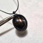 画像6: ☆11/05UP☆ブラックサンストーン：タンザニア産：ここまでギラギラ：ハイクオリティ：太陽の輝きサンストーン：Inner Bloom（心の花） (6)