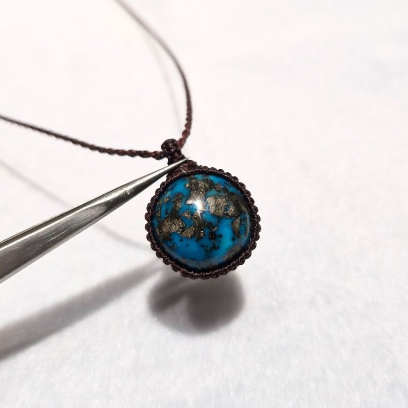 画像1: ☆11/14UP☆ペルシャ産：ハイクオリティターコイズ：パイライトの奇跡：Sky Spirit（スカイ・スピリット） (1)