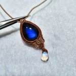 画像4: ☆11/05UP☆先生作品：ハクオリティラブラドライト：マイクロマクラメジュエリーシリーズ：満月の世界へ:神聖なる世界：月詠（つくよみ） (4)