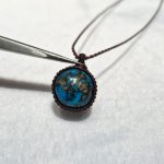 画像3: ☆11/14UP☆ペルシャ産：ハイクオリティターコイズ：パイライトの奇跡：Sky Spirit（スカイ・スピリット） (3)