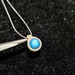 画像2: ☆11/05UP☆先生作品：ハクオリティラブラドライト：マイクロマクラメジュエリーシリーズ：満月の世界へ:神聖なる世界：夢灯（ゆめあかり） (2)