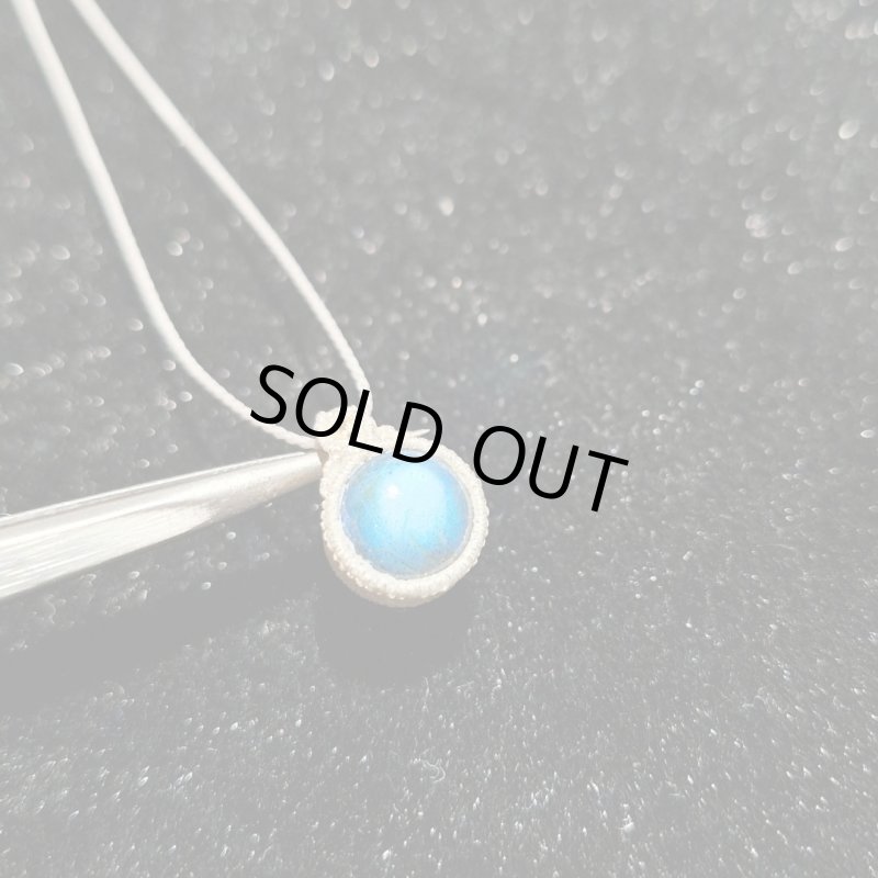 画像2: ☆11/05UP☆先生作品：ハクオリティラブラドライト：マイクロマクラメジュエリーシリーズ：満月の世界へ:神聖なる世界：夢灯（ゆめあかり） (2)