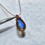 画像4: ☆11/05UP☆先生作品：ハクオリティラブラドライト：マイクロマクラメジュエリーシリーズ：満月の世界へ:神聖なる世界：天響（てんきょう） (4)