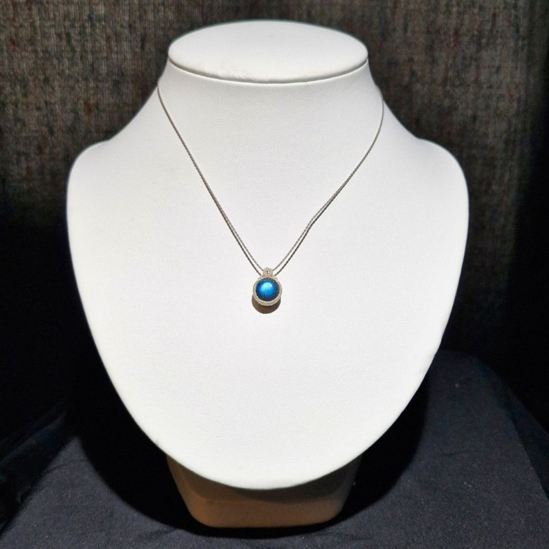 画像3: ☆11/05UP☆先生作品：ハクオリティラブラドライト：マイクロマクラメジュエリーシリーズ：満月の世界へ:神聖なる世界：夢灯（ゆめあかり） (3)