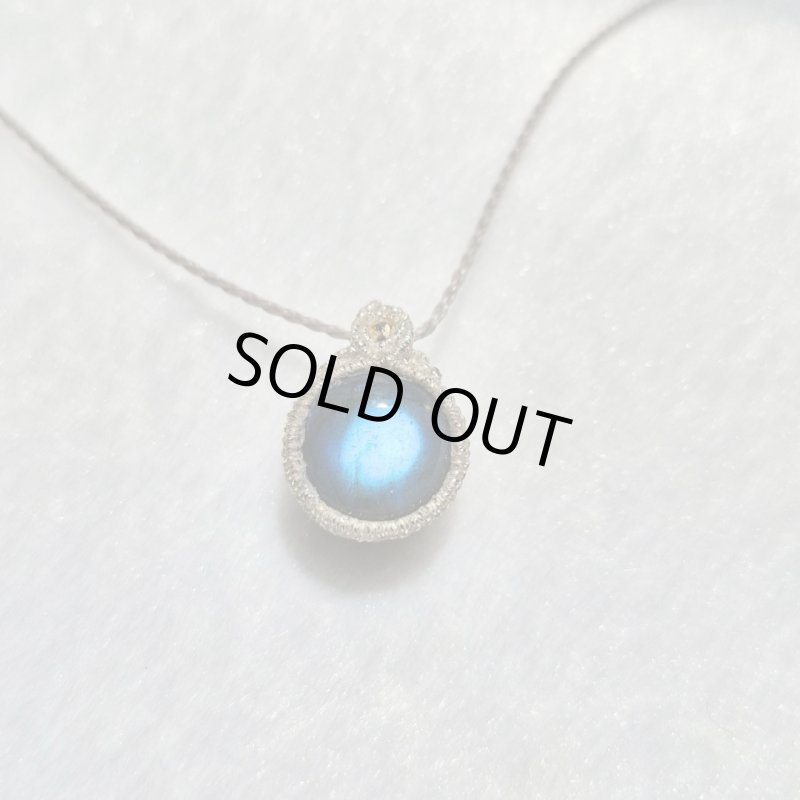 画像5: ☆11/05UP☆先生作品：ハクオリティラブラドライト：マイクロマクラメジュエリーシリーズ：満月の世界へ:神聖なる世界：夢灯（ゆめあかり） (5)