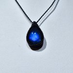 画像1: ☆11/05UP☆先生作品：ハクオリティラブラドライト：マイクロマクラメジュエリーシリーズ：満月の世界へ:神聖なる世界：月霞（つきがすみ） (1)