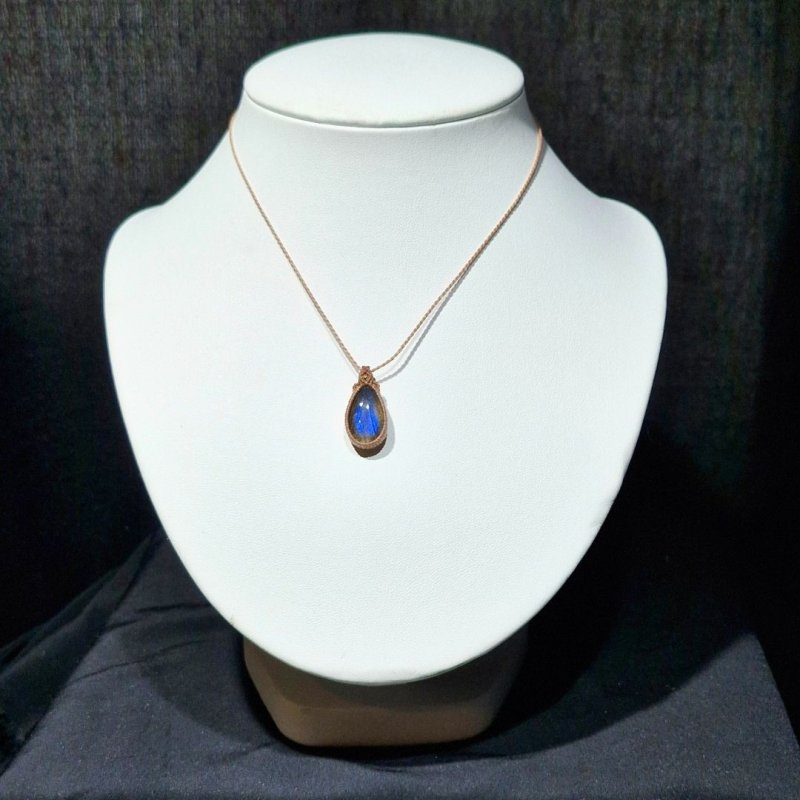 画像2: ☆11/05UP☆先生作品：ハクオリティラブラドライト：マイクロマクラメジュエリーシリーズ：満月の世界へ:神聖なる世界：天響（てんきょう） (2)