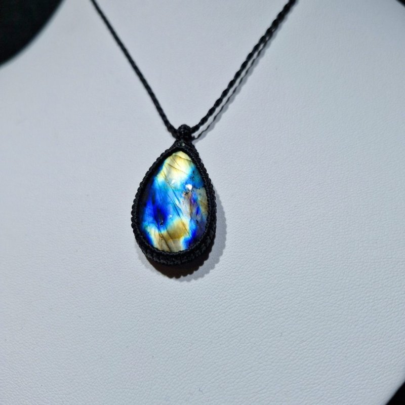 画像2: ☆11/05UP☆ナチュラルカラフル！レインボー＆ディープブルーラブラドライトシリーズ：美しい古代の記憶の残るハイクオリティ天然ラブラドライト：Sacred Sky（聖なる空） (2)