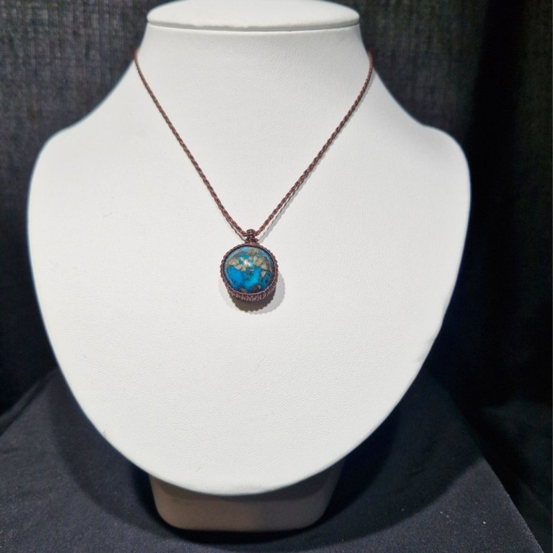 画像2: ☆11/14UP☆ペルシャ産：ハイクオリティターコイズ：パイライトの奇跡：Sky Spirit（スカイ・スピリット） (2)