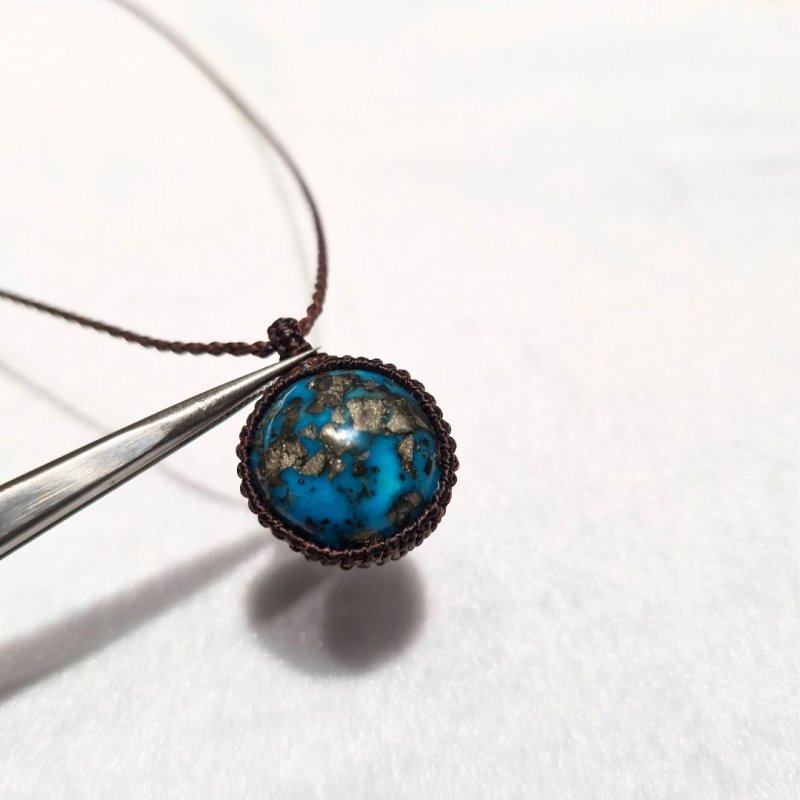 画像4: ☆11/14UP☆ペルシャ産：ハイクオリティターコイズ：パイライトの奇跡：Sky Spirit（スカイ・スピリット） (4)