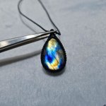 画像4: ☆11/05UP☆ナチュラルカラフル！レインボー＆ディープブルーラブラドライトシリーズ：美しい古代の記憶の残るハイクオリティ天然ラブラドライト：Sacred Sky（聖なる空） (4)