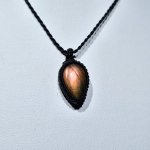 画像1: ☆11/05UP☆ナチュラルカラフル！レインボー＆ディープブルーラブラドライトシリーズ：美しい古代の記憶の残るハイクオリティ天然ラブラドライト：Hikari no Yume（光の夢） (1)