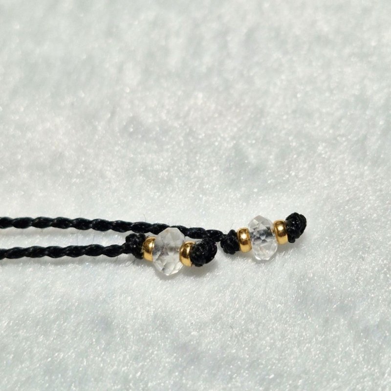 画像4: ☆11/05UP☆先生作品マイクロマクラメジュエリー：ブラジル産ゴールドルチルクォーツ！金の針金が水晶の中に：美しい金の結晶：Aurora Whisper（オーロラのささやき） (4)